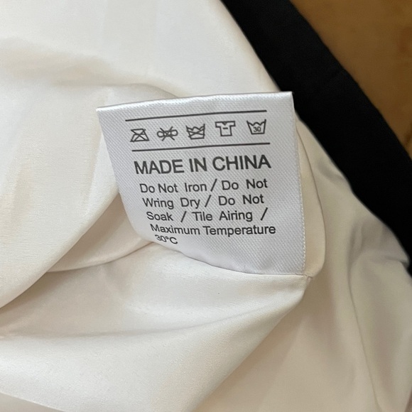 KISSIS STUDIO Cream Black Short Sleeves Vintage Button Loose Fit Blazer size S - Picture 9 of 9